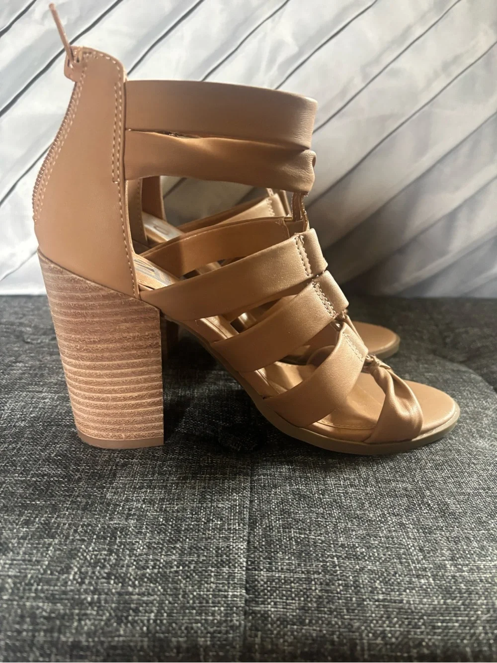 Dolce Vita Brown Strappy Block Heels